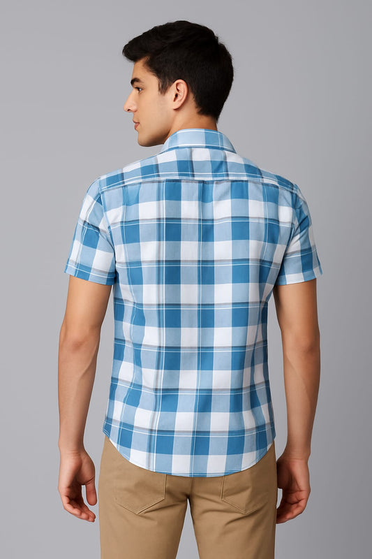 Checked Casual Rama Blue Shirt