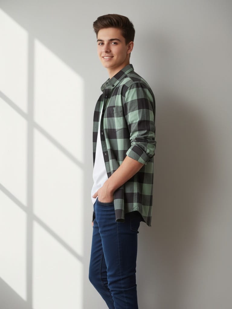 Green Flannel Style