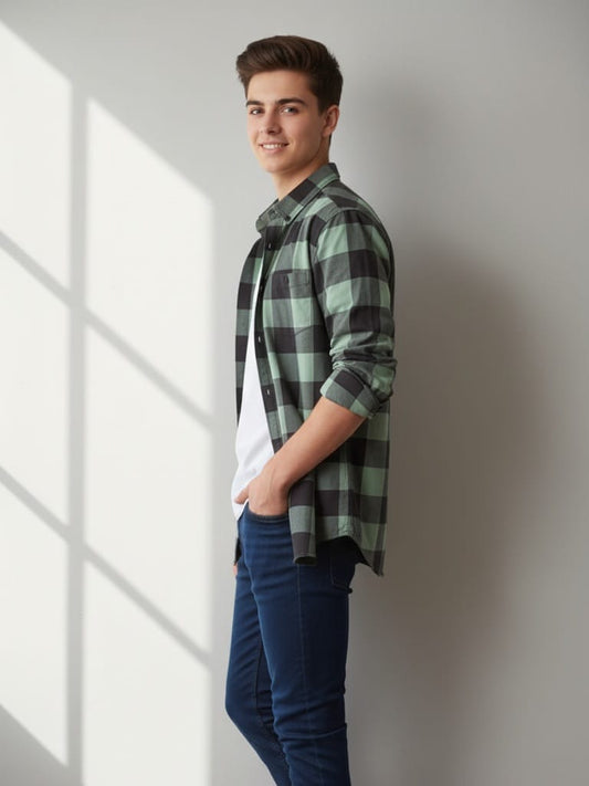 Green Flannel Style