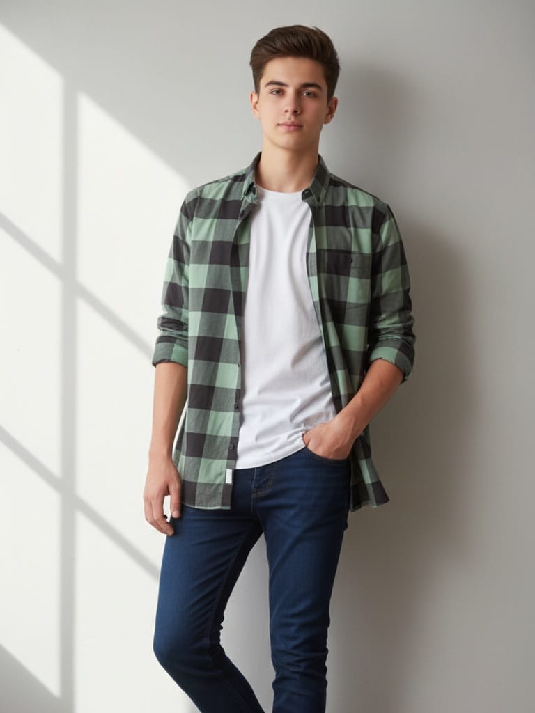 Green Flannel Style