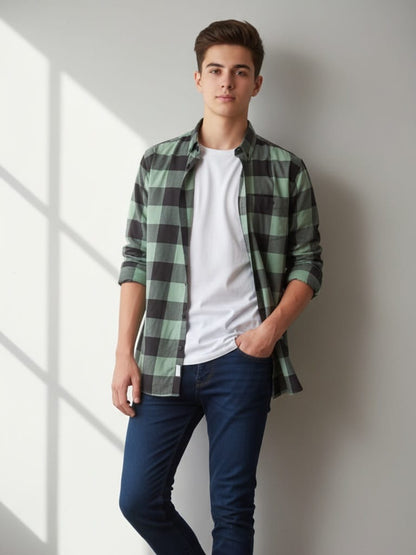 Green Flannel Style