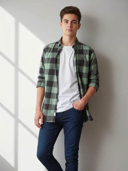 Green Flannel Style