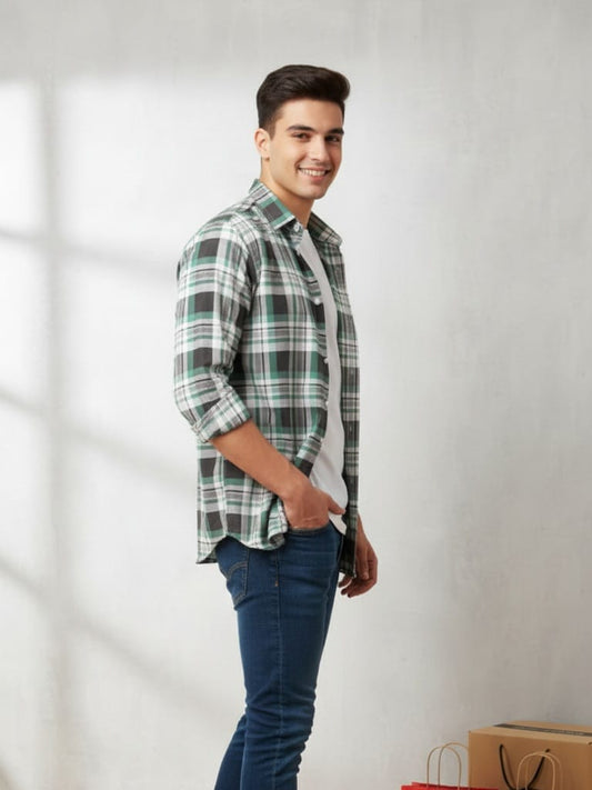 Classic Plaid Green Shirts