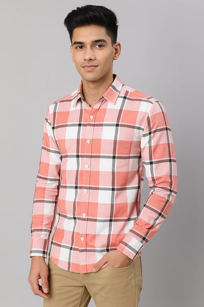 Checked Casual Rama Pink Shirt